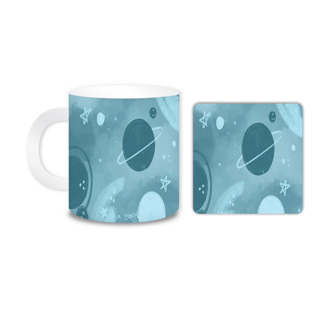 ماگ مدل سیاره کد 1871 به همراه زیر لیوانی