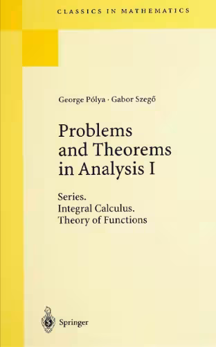 خرید و دانلود نسخه کامل کتاب Problems and theorems in analysis I