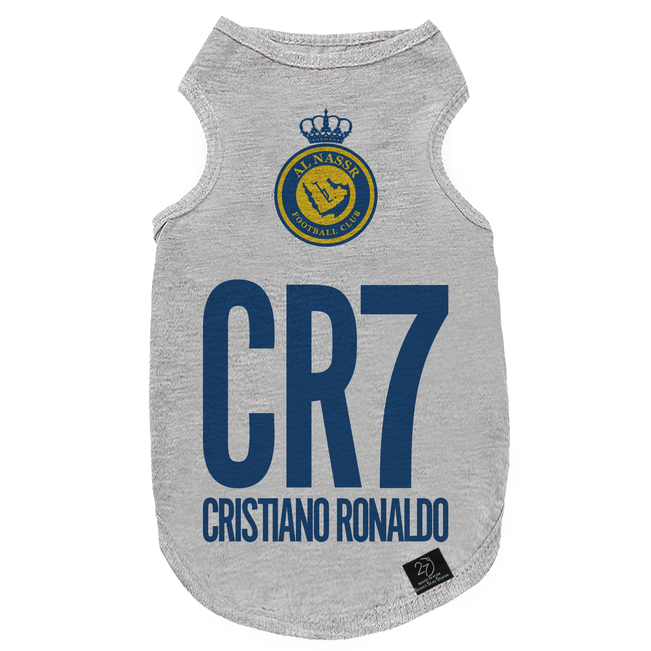 لباس سگ و گربه 27 طرح Al Nasr CR7 کد MH881 سایز L