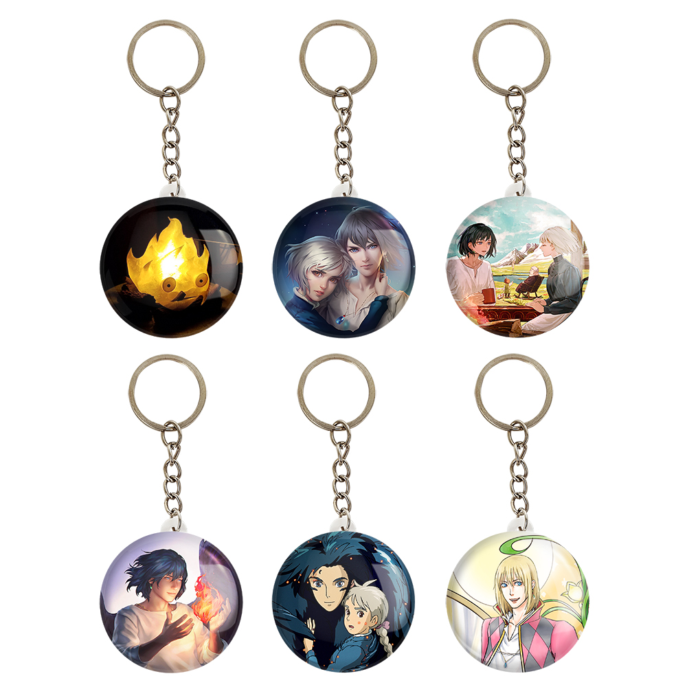 جاکلیدی خندالو مدل انیمه قلعه متحرک هاول کد 576B مجموعه 6 عددی