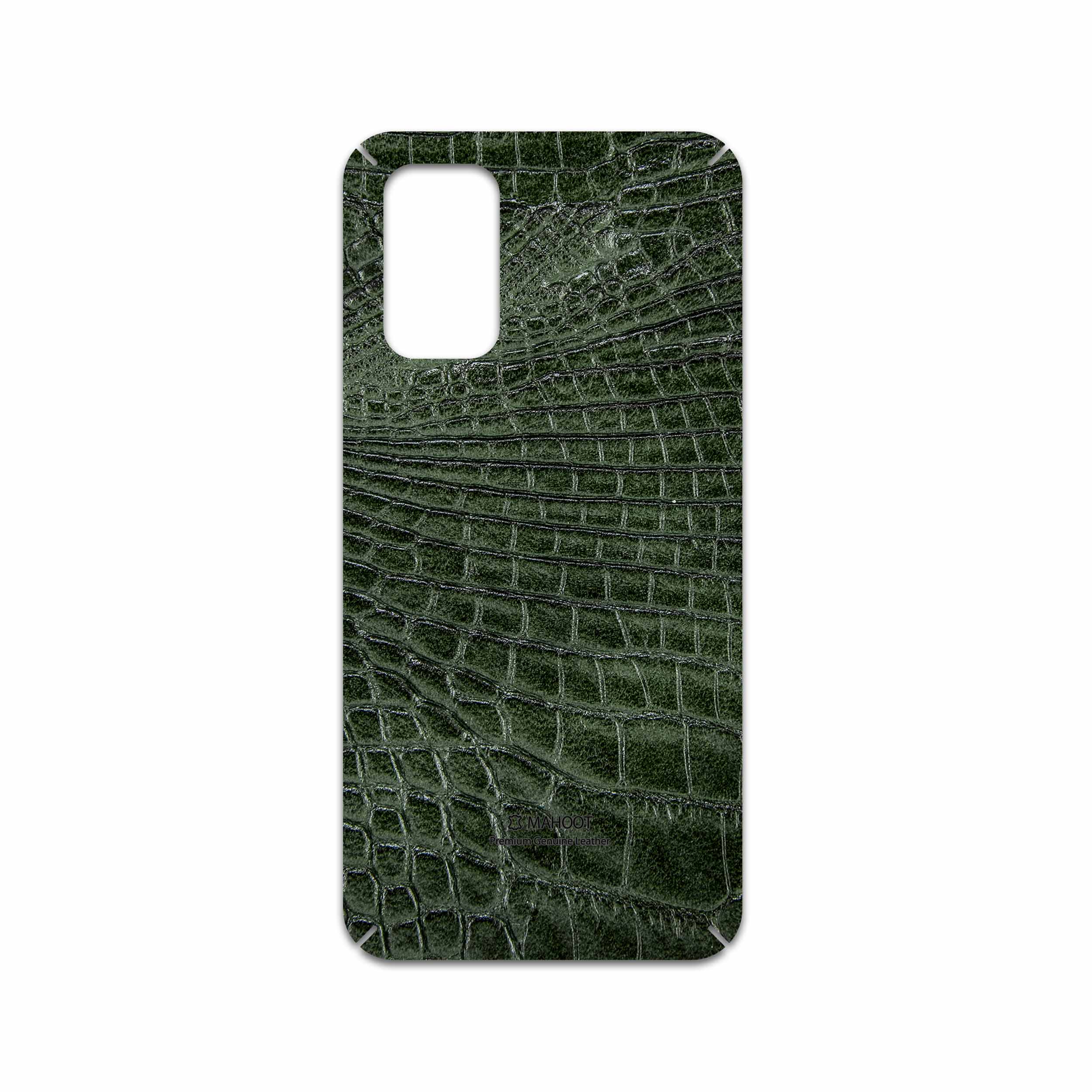 برچسب پوششی ماهوت مدل Green-Crocodile-Leather مناسب برای گوشی موبایل شیائومی Redmi 9T