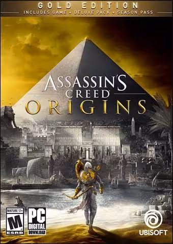 بازی کامپیوتر Assassins creed origins   the curse of the pharaohs (gold edition)