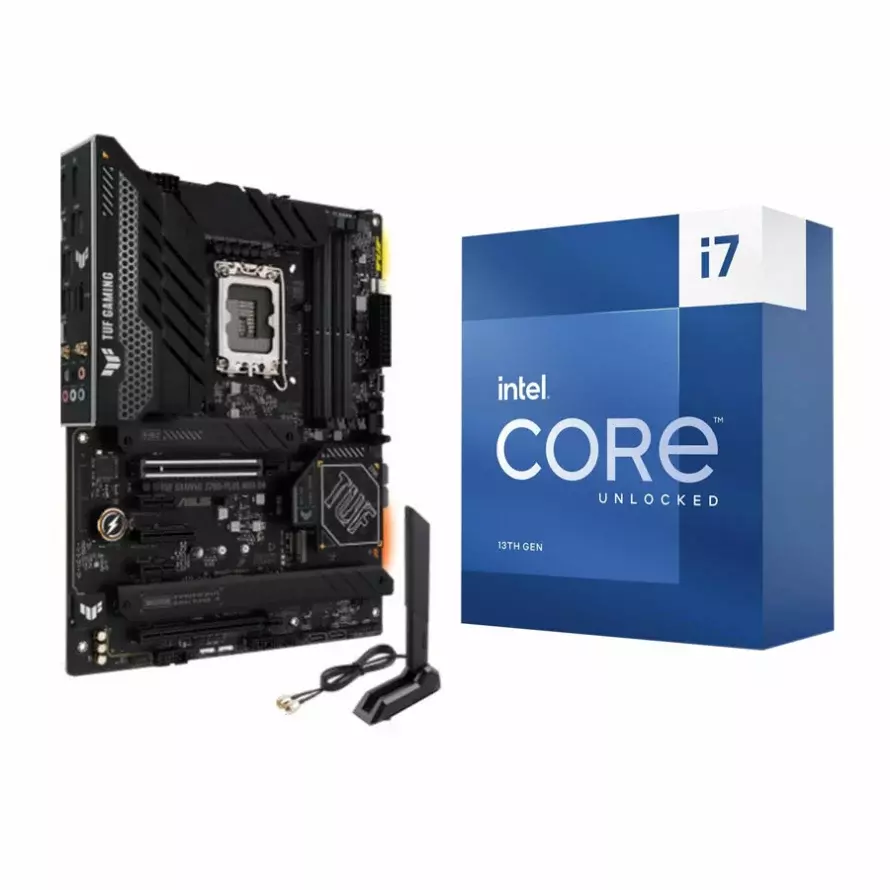 باندل مادربرد ایسوس TUF GAMING Z790 PLUS WIFI D4 و پردازنده اینتل Core i7 13700KF
