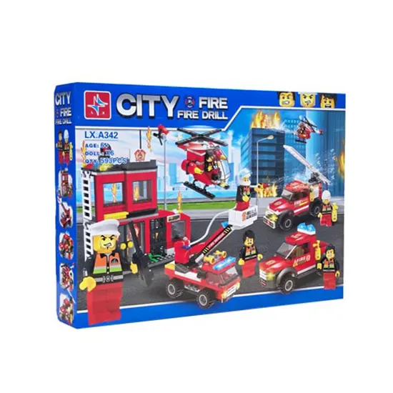 ساختنی لگو ایستگاه آتش نشانی ال ایکس مدل LX.A342