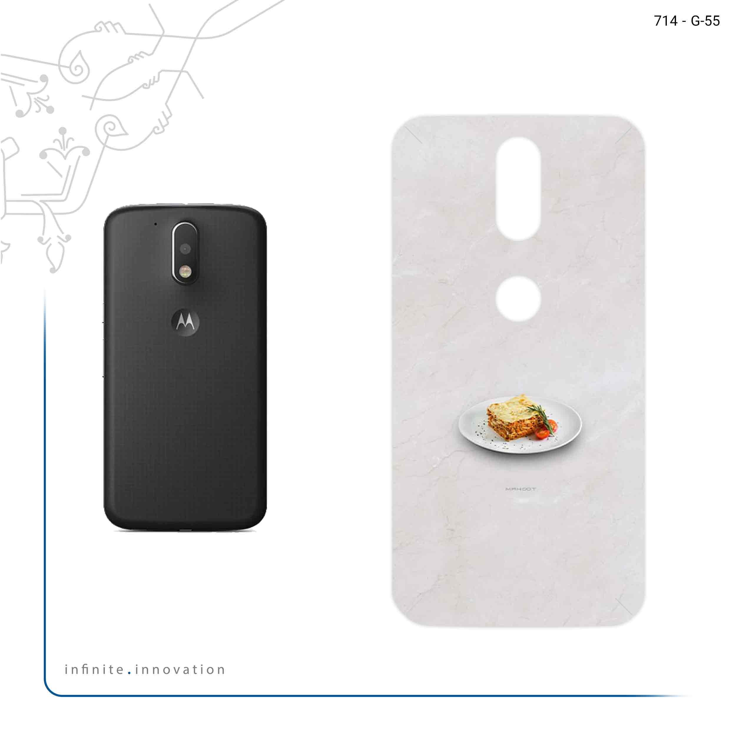 برچسب پوششی ماهوت مدل Lasagne مناسب برای گوشی موبایل موتورولا Moto G4