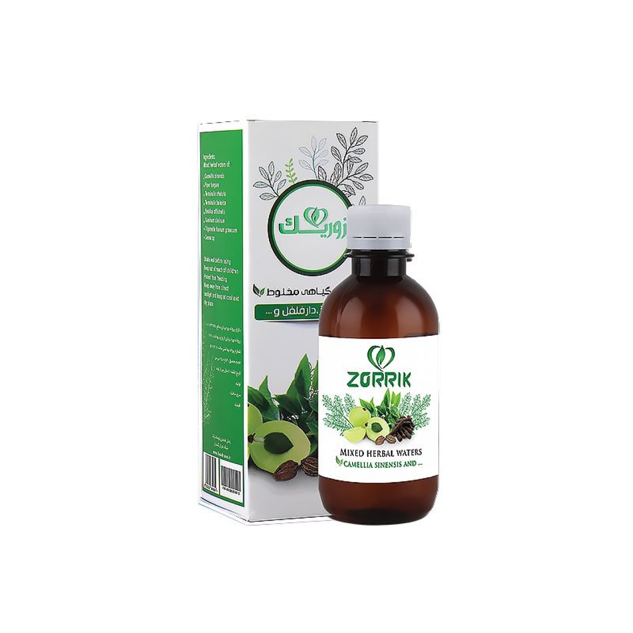 عرق گیاهی چای سبز و دارفلفل 250ml