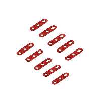 سازه رباتیک مدل تسمه 3 سوراخ فلزی رنگی بسته 10 عددی