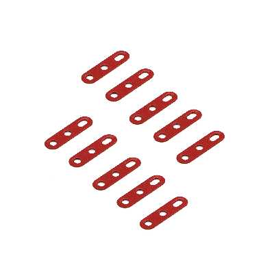 سازه رباتیک مدل تسمه 3 سوراخ فلزی رنگی بسته 10 عددی