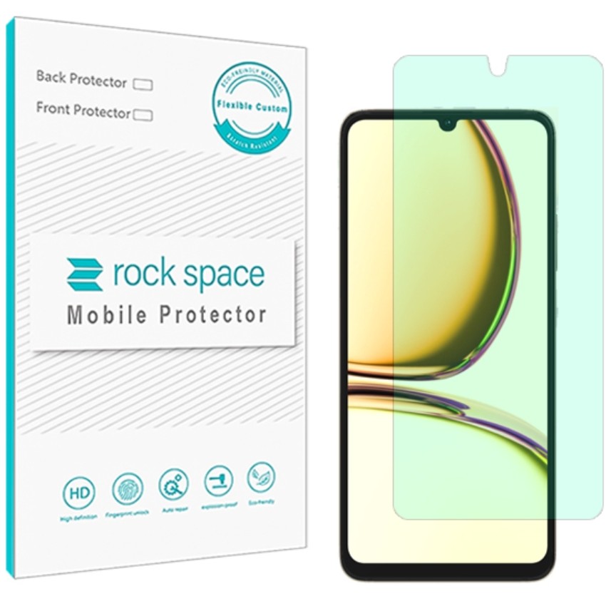 گلس   ریلمی C53  مدل نانو هیدروژل گرین لایت برند راک اسپیس   