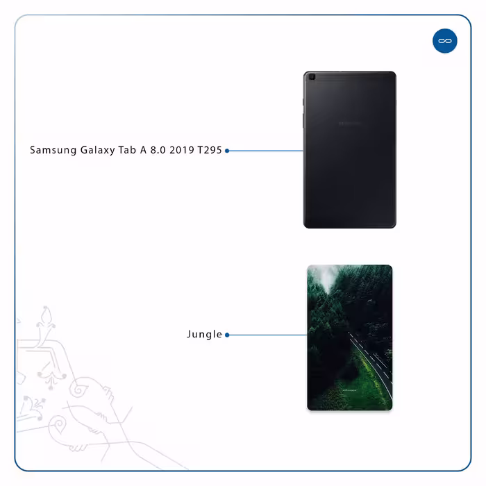 برچسب پوششی ماهوت مدل Jungle مناسب برای تبلت سامسونگ Galaxy Tab A 8.0 2019 T295