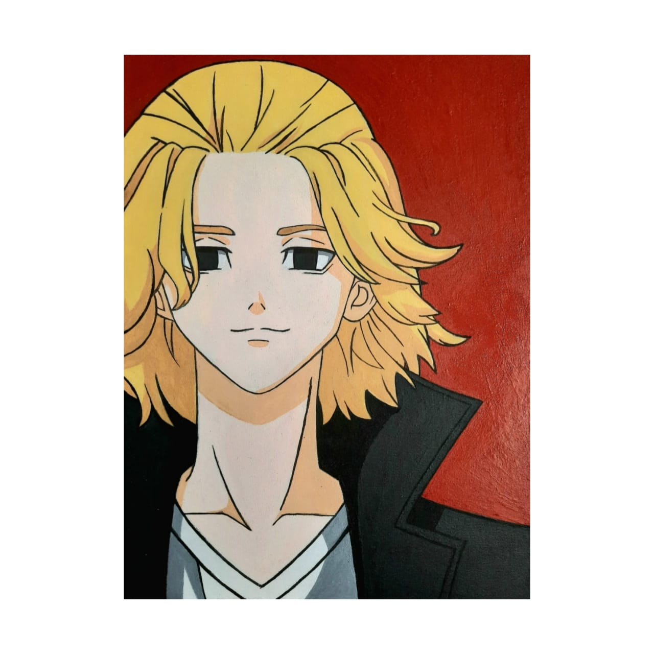 تابلو نقاشی اکریلیک مدل انیمه انتقام جویان توکیو طرح شخصیت مایکی کد 21