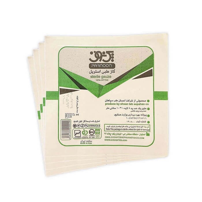 گاز استریل 10*10 پرنون تک عددی