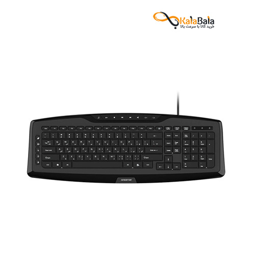 خرید و قیمت صفحه کلید باسیم کینگ استار مدل KB83 - با حروف حک شده فارسی