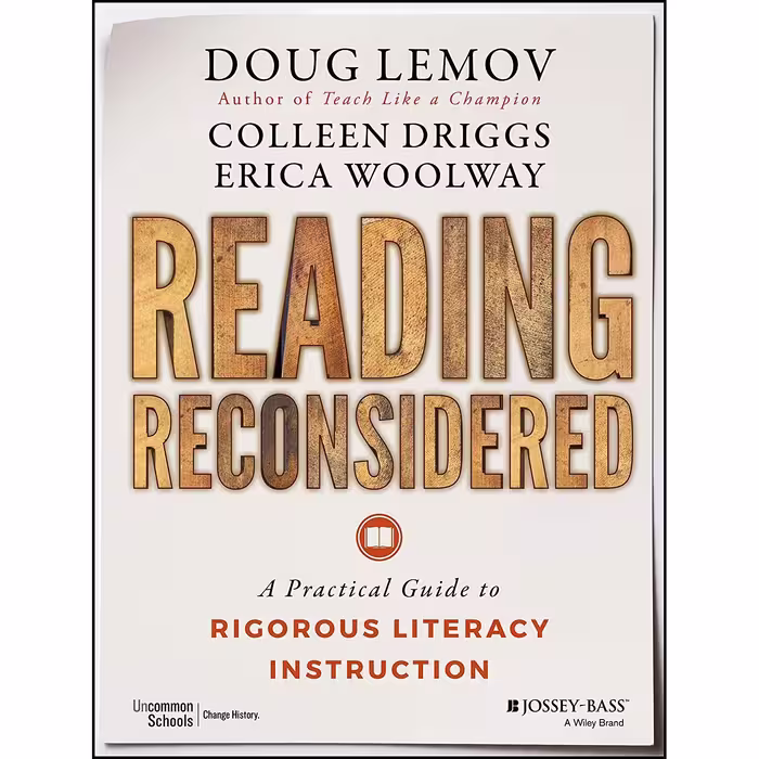 کتاب زبان اصلی Reading Reconsidered اثر Doug LemovColleen DriggsErica Woolway