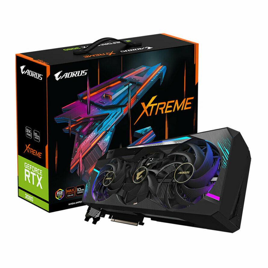 کارت گرافیک گیگابایت AORUS GeForce RTX 3080 XTREME 10G