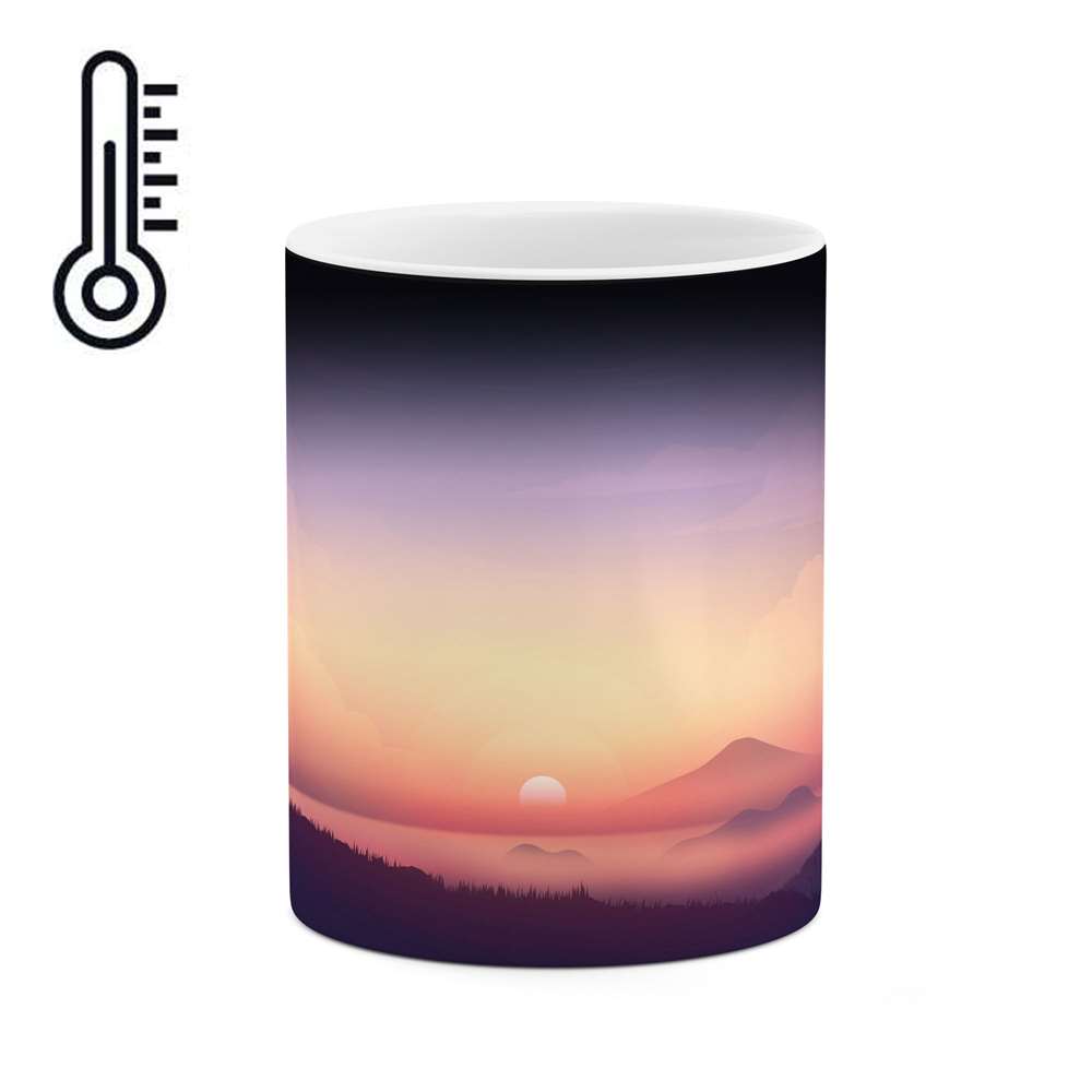 ماگ حرارتی طرح منظره گرافیکی مدل mgph11491