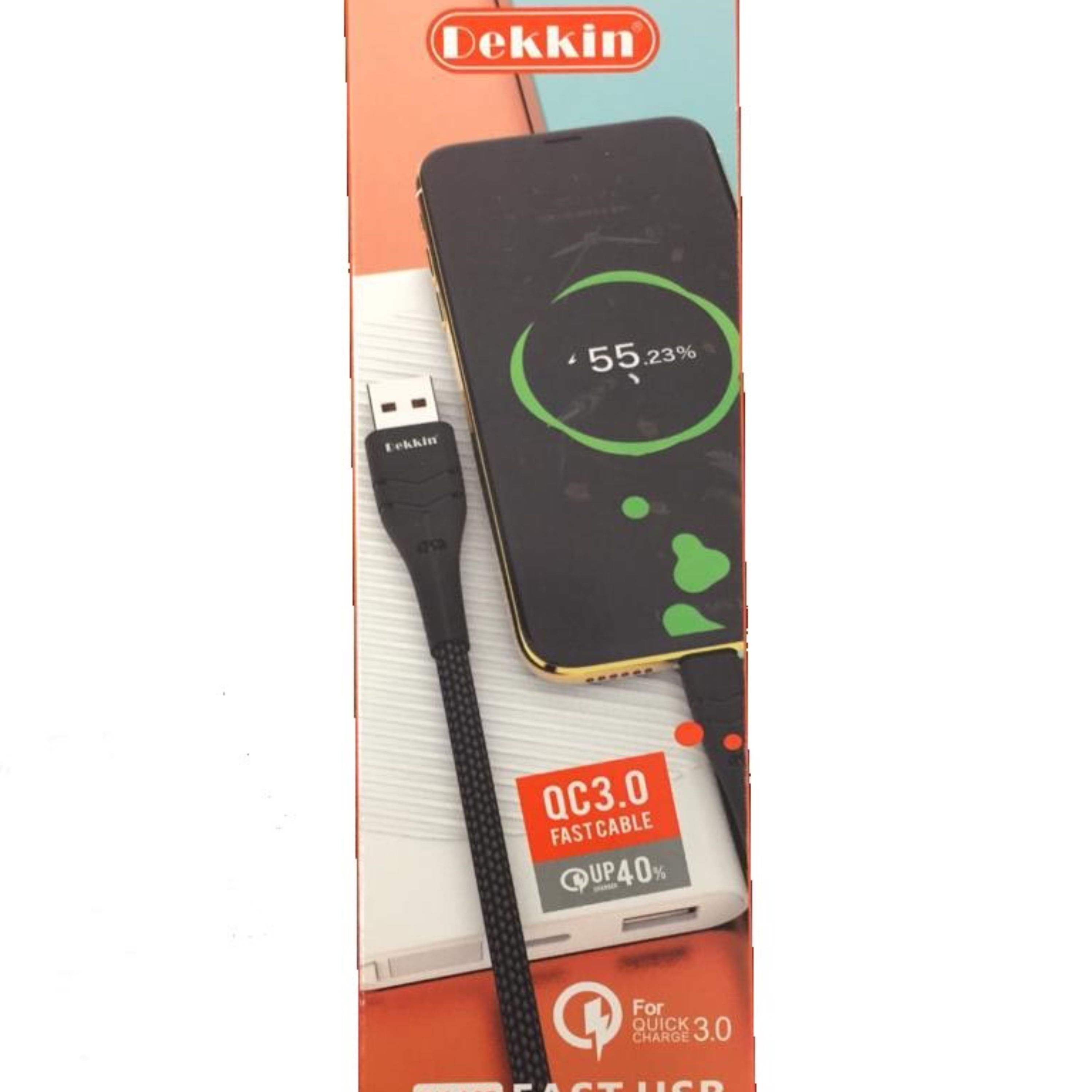 کابل شارژ Dekkin مدل DK-A85 طلایی (micro)