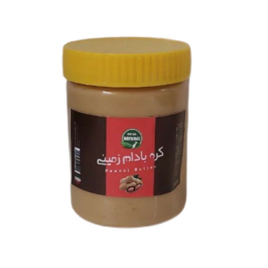 کره بادام زمینی اعلا و طبیعی 400 گرم نیکوحال