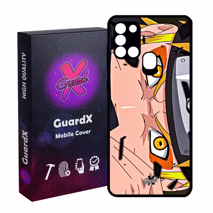 کاور گارد ایکس طرح ناروتو انیمه مدل Glass10471 مناسب برای گوشی موبایل سامسونگ Galaxy A21s