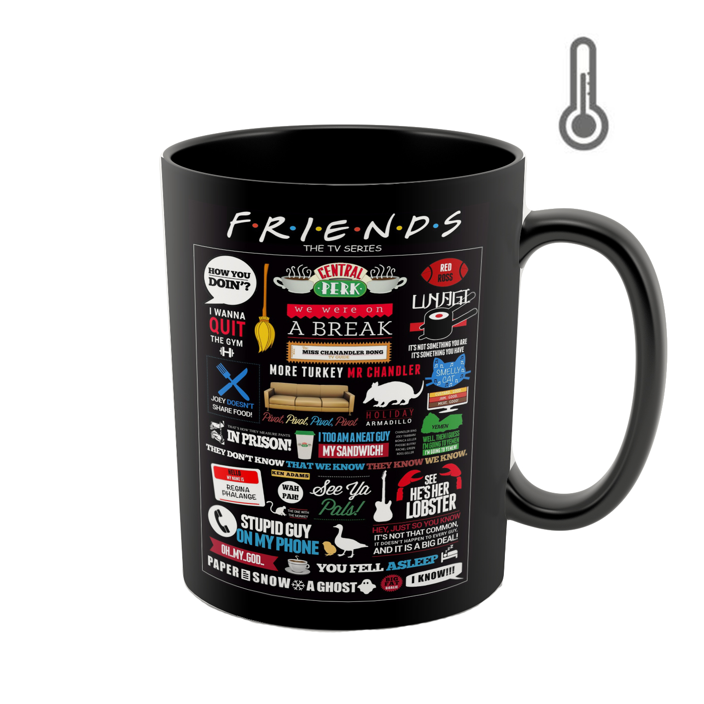 ماگ حرارتی طرح friends مدل 08