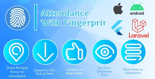 دانلود اپلیکیشن Attendance with Fingerprint – فلاتر   لاراول