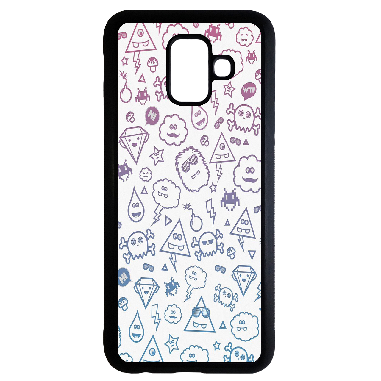 کاور طرح شلوغ کد 1105408735 مناسب برای گوشی موبایل سامسونگ galaxy a8 plus