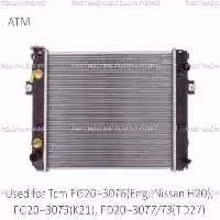 رادیاتور لیفتراک تی سی ام مدل TCM FG20~30T6(Eng.:Nissan H20) , FG20~30T3(K21) , FD20~30T7/T3 TD27