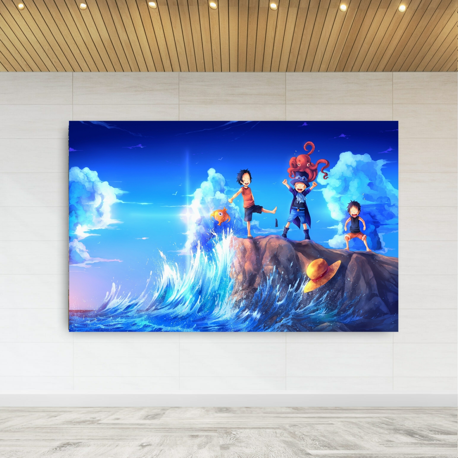 تابلو بوم طرح انیمه وان پیس - One Piece مدل SDB523