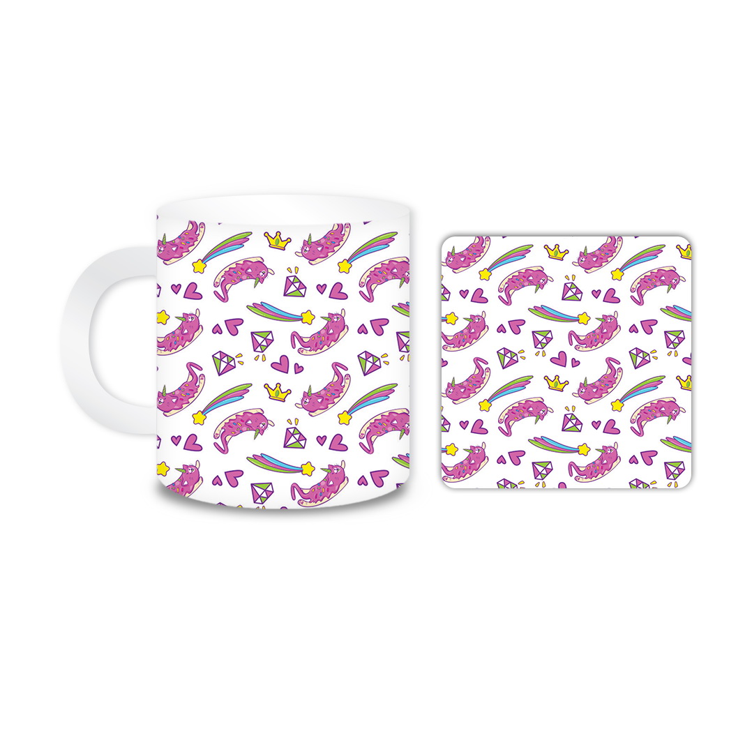 ماگ مدل یونیکورن کد 292 به همراه زیر لیوانی