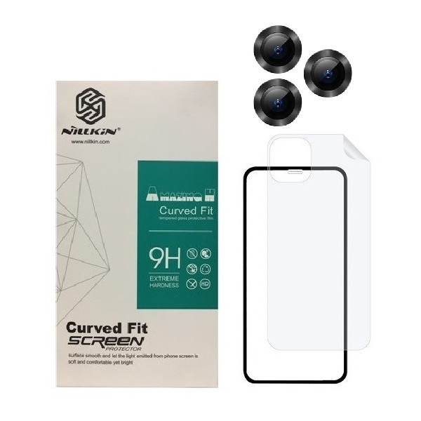 محافظ صفحه نمایش  مدل 2FN مناسب برای گوشی موبایل اپل iPhone 13 pro max به همراه محافظ پشت گوشی و محافظ لنز دوربین | کالا برتری