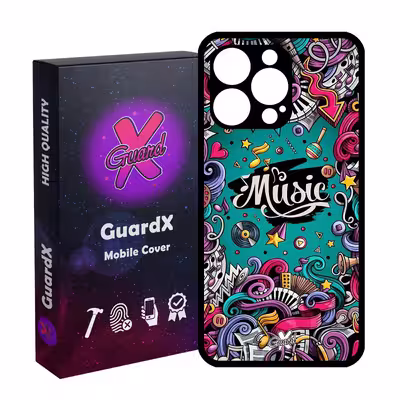کاور گارد ایکس طرح Music مدل Glass10025 مناسب برای گوشی موبایل اپل iPhone 13 Pro