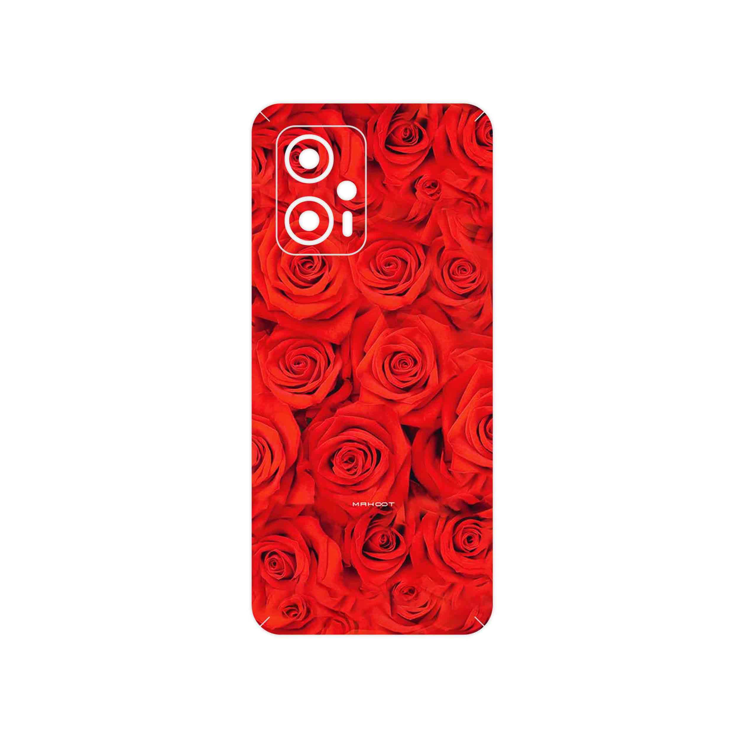 برچسب پوششی ماهوت مدل Red_Flower مناسب برای گوشی موبایل شیائومی Poco X4 GT