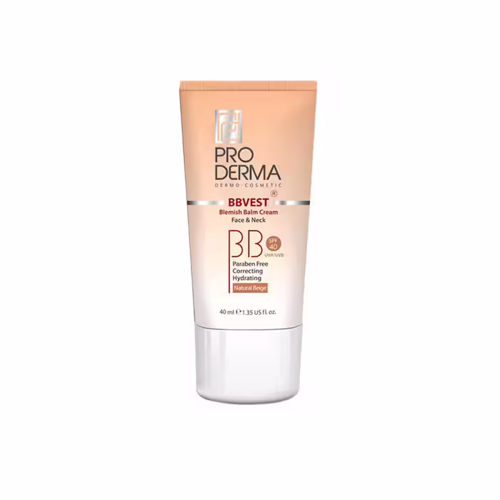 کرم مرطوب کننده رنگی spf40 مناسب پوست چرب و جوش دار پرودرما