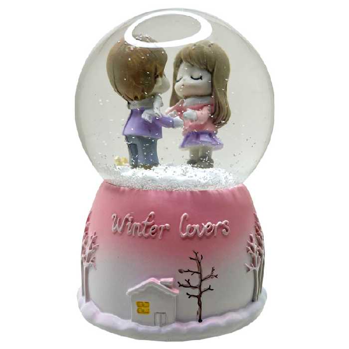 گوی موزیکال مدل پمپی طرح دختر و پسر عاشق