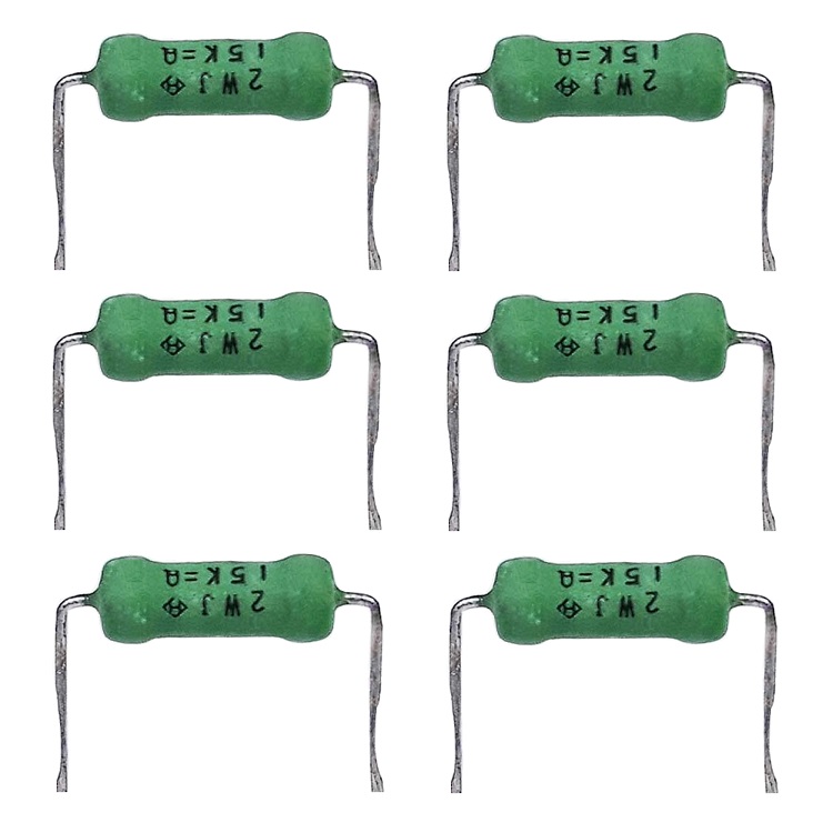مقاومت 15 کیلو اهم 2 وات مدل TCR-1502 بسته 6 عددی