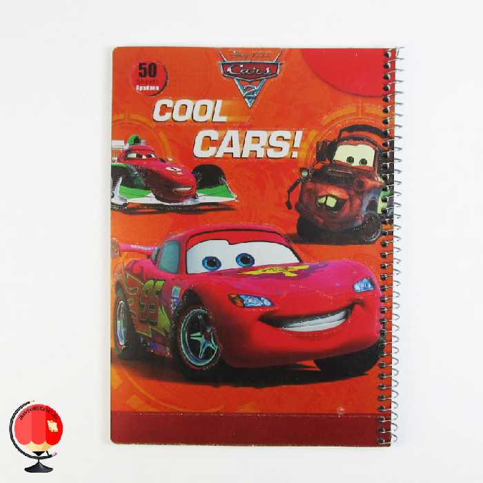 دفتر نقاشی 50 برگ سیمی طرح ماشین ها آپادانا