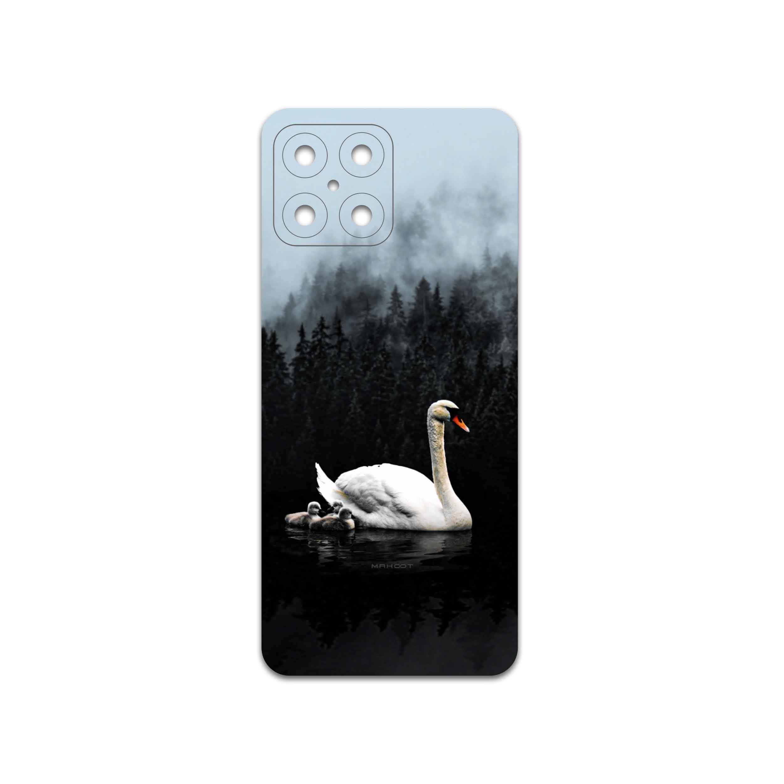برچسب پوششی ماهوت مدل Swan-Lake مناسب برای گوشی موبایل آنر X8