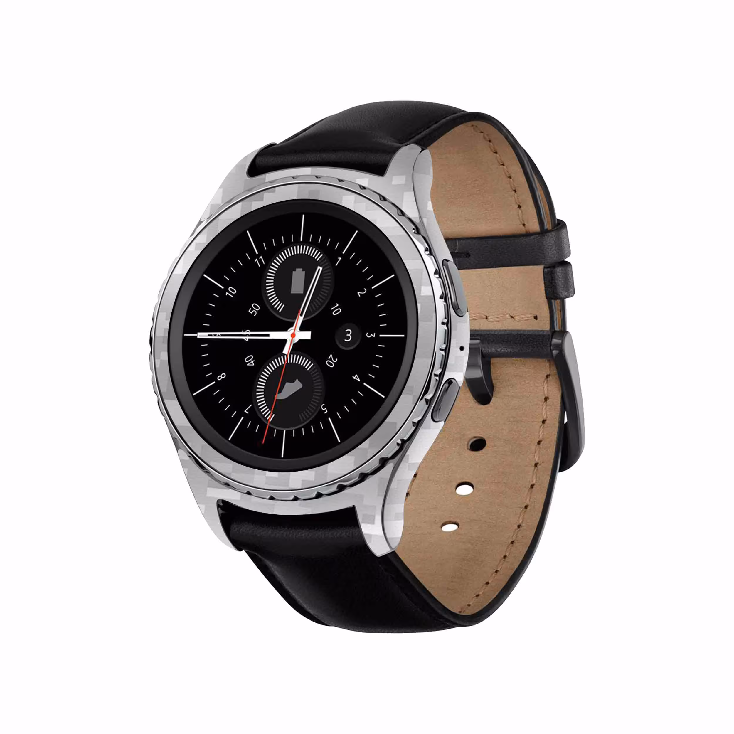 برچسب ماهوت طرح Army_Snow_Pixel مناسب برای ساعت هوشمند سامسونگ Galaxy Gear S2 Classic