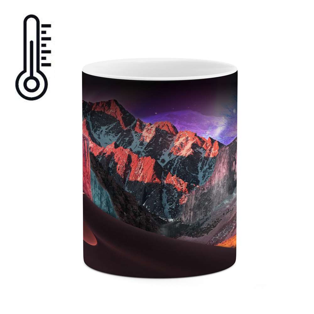 ماگ حرارتی کاکتی طرح کوهستان مدل mgh16859