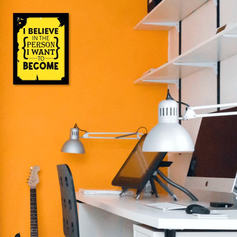 تابلو مدل دکوراتیو طرح انگیزشی ایمان به خود