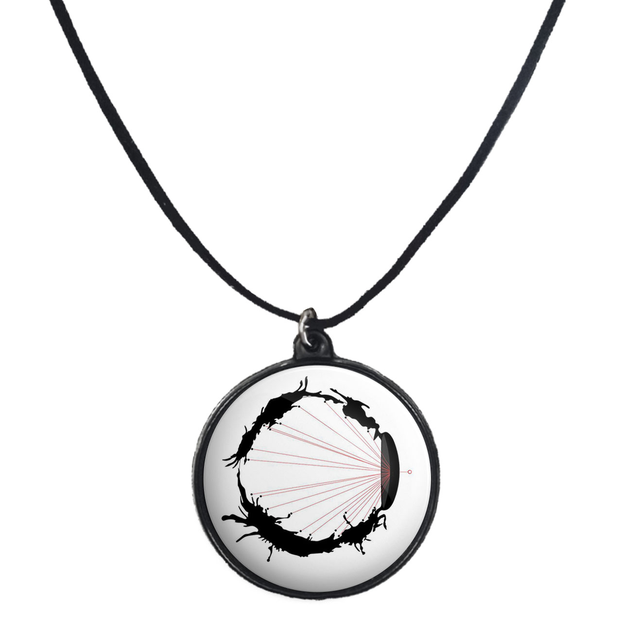 گردنبند پرمانه طرح Arrival کد pmb.22741مدل دو طرفه