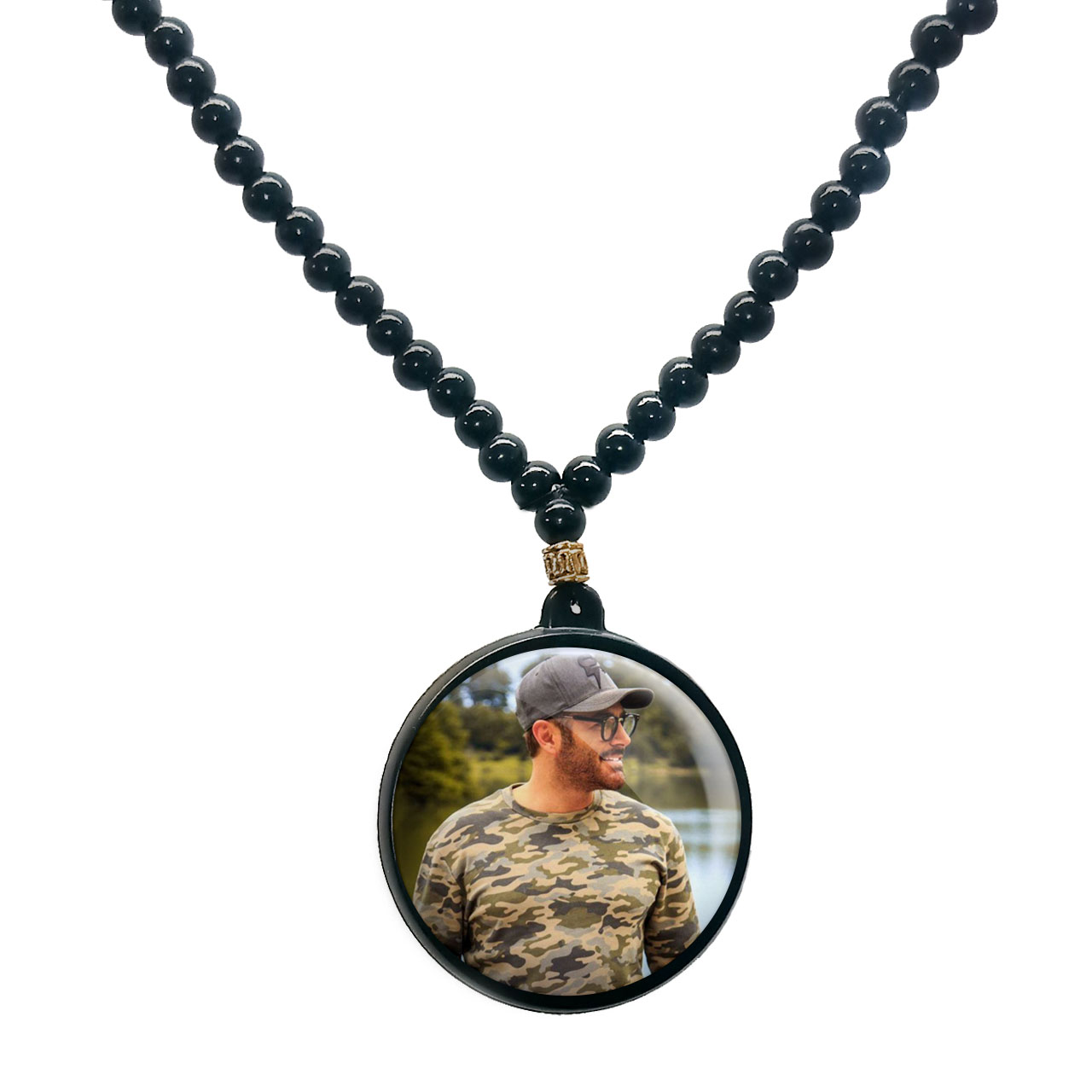 گردنبند پرمانه طرح محمد رضا گلزار کد pmd.24634 مدل دو طرفه