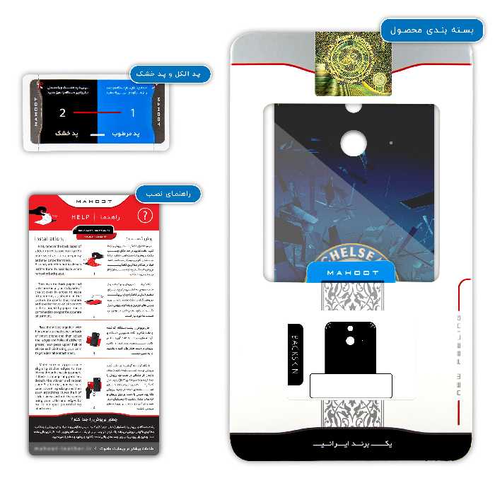 برچسب پوششی ماهوت مدل Chelsea مناسب برای گوشی موبایل اچ تی سی One E8