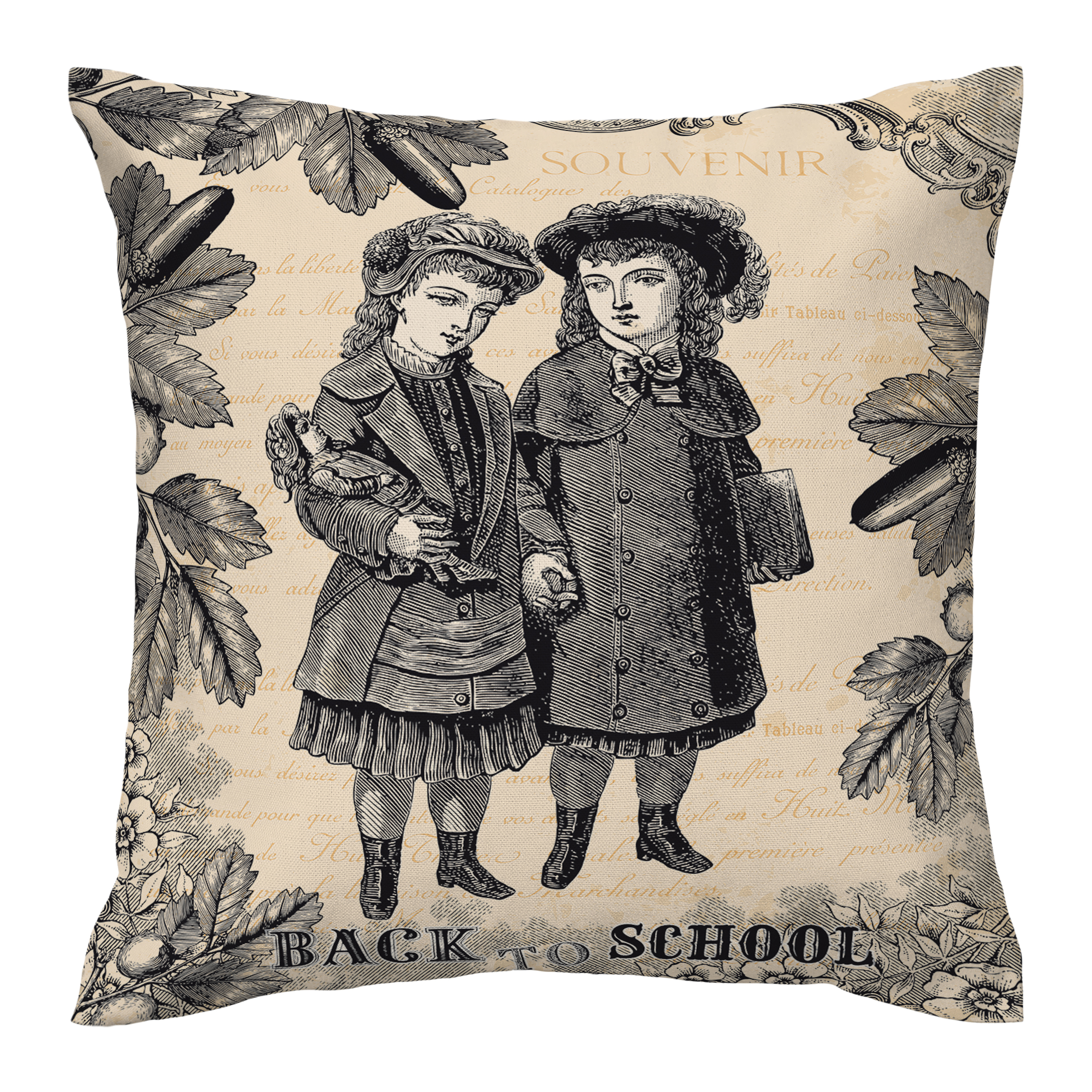 کاور کوسن مدل روزنامه ای دورو طرح دار کد 1400165