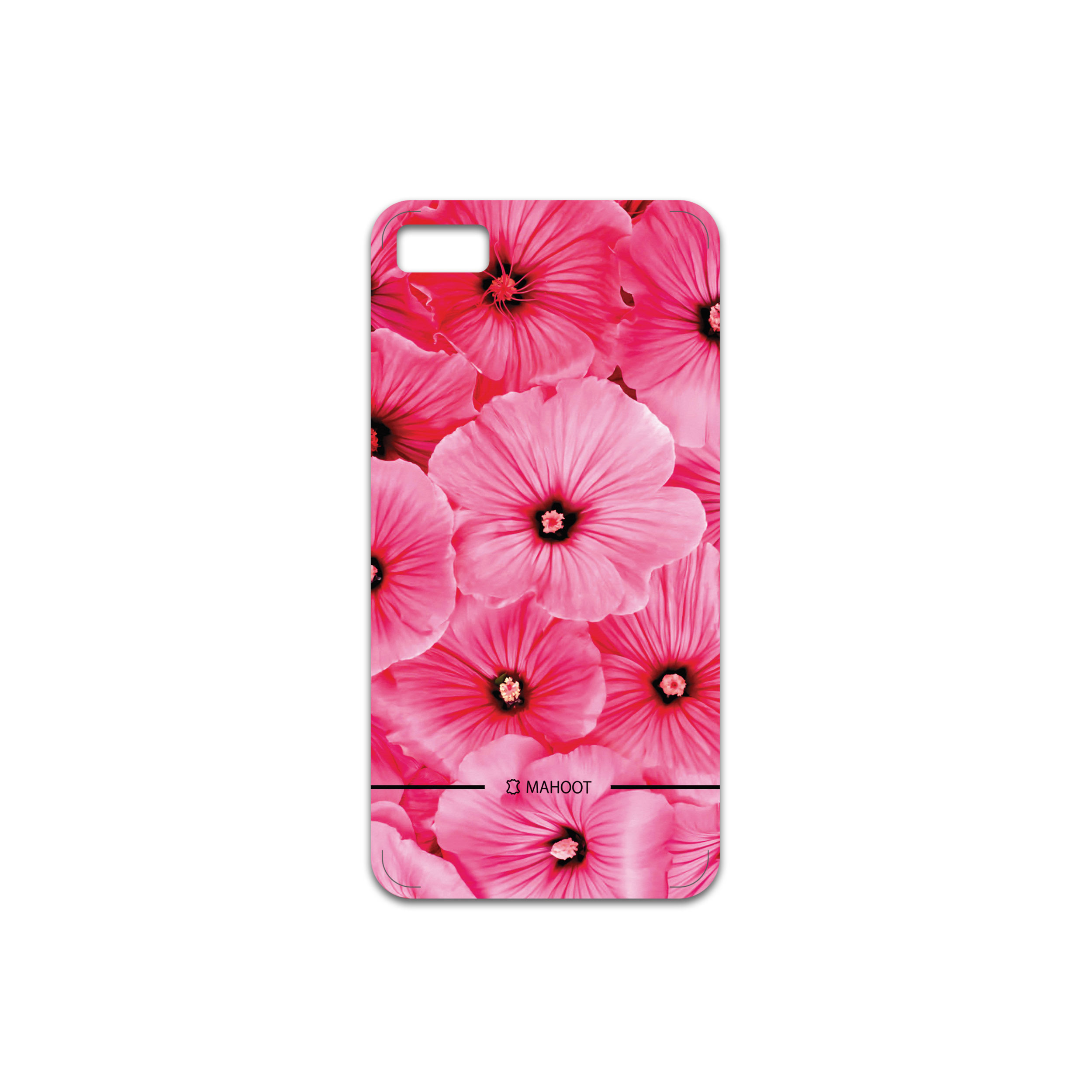 برچسب پوششی ماهوت مدل Pink-Flower مناسب برای گوشی موبایل بلک بری Z10