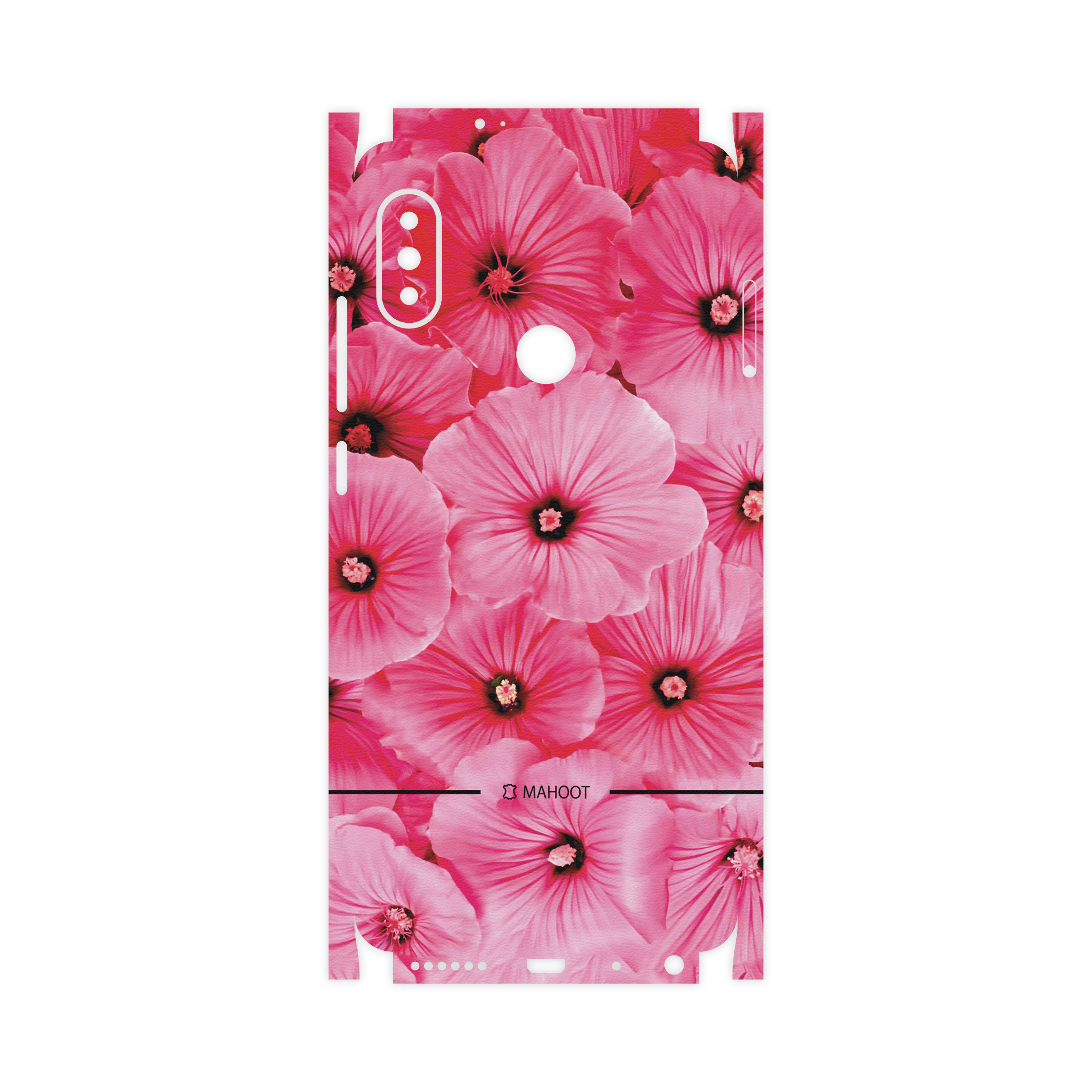 برچسب پوششی ماهوت مدل Pink-Flower-FullSkin مناسب برای گوشی موبایل شیائومی Redmi Note 5 Pro