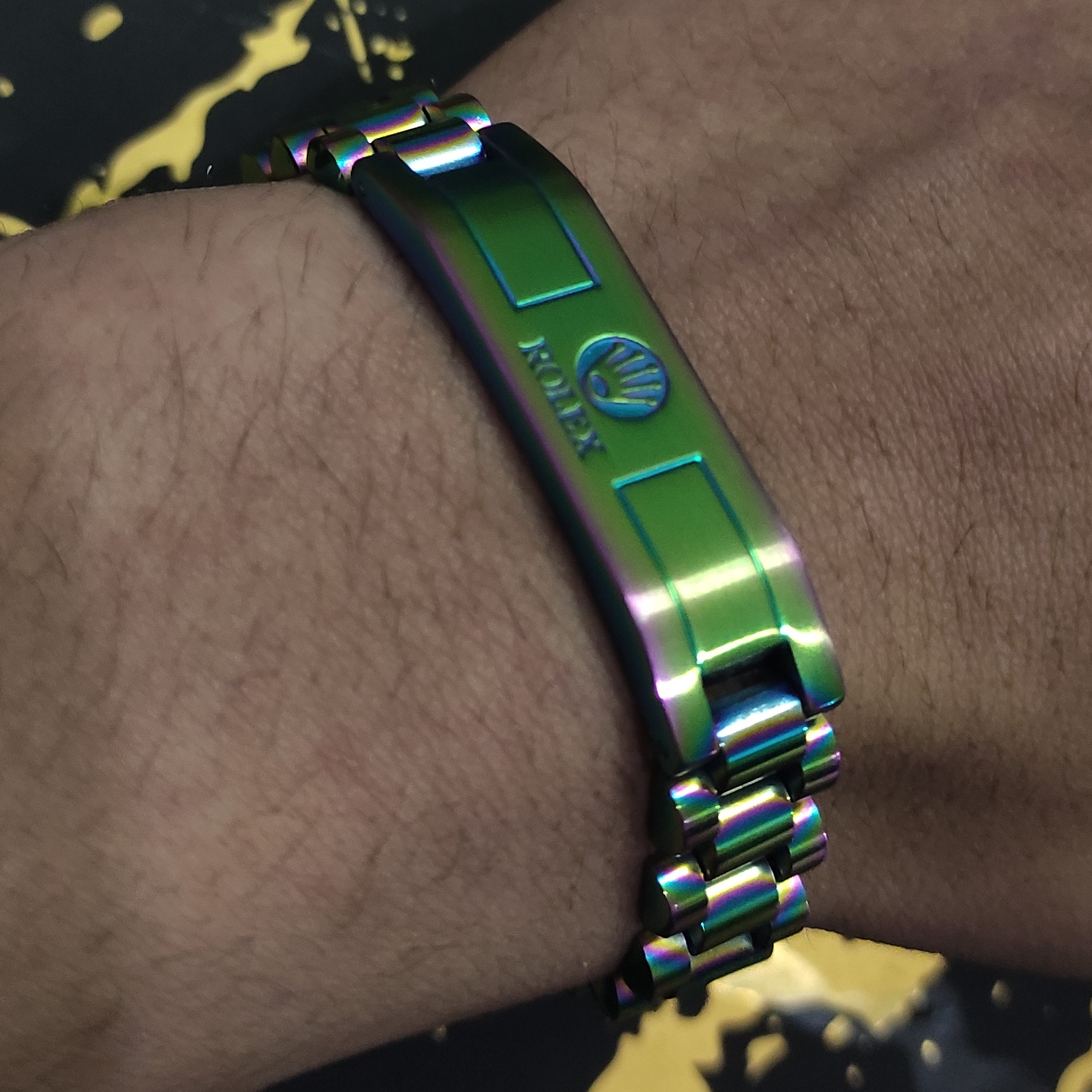 دستبند رولکس پلاکدار