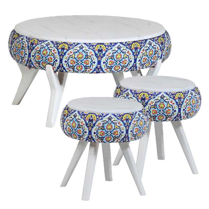 میز پذیرایی مدل AK-22 مجموعه 3 عددی