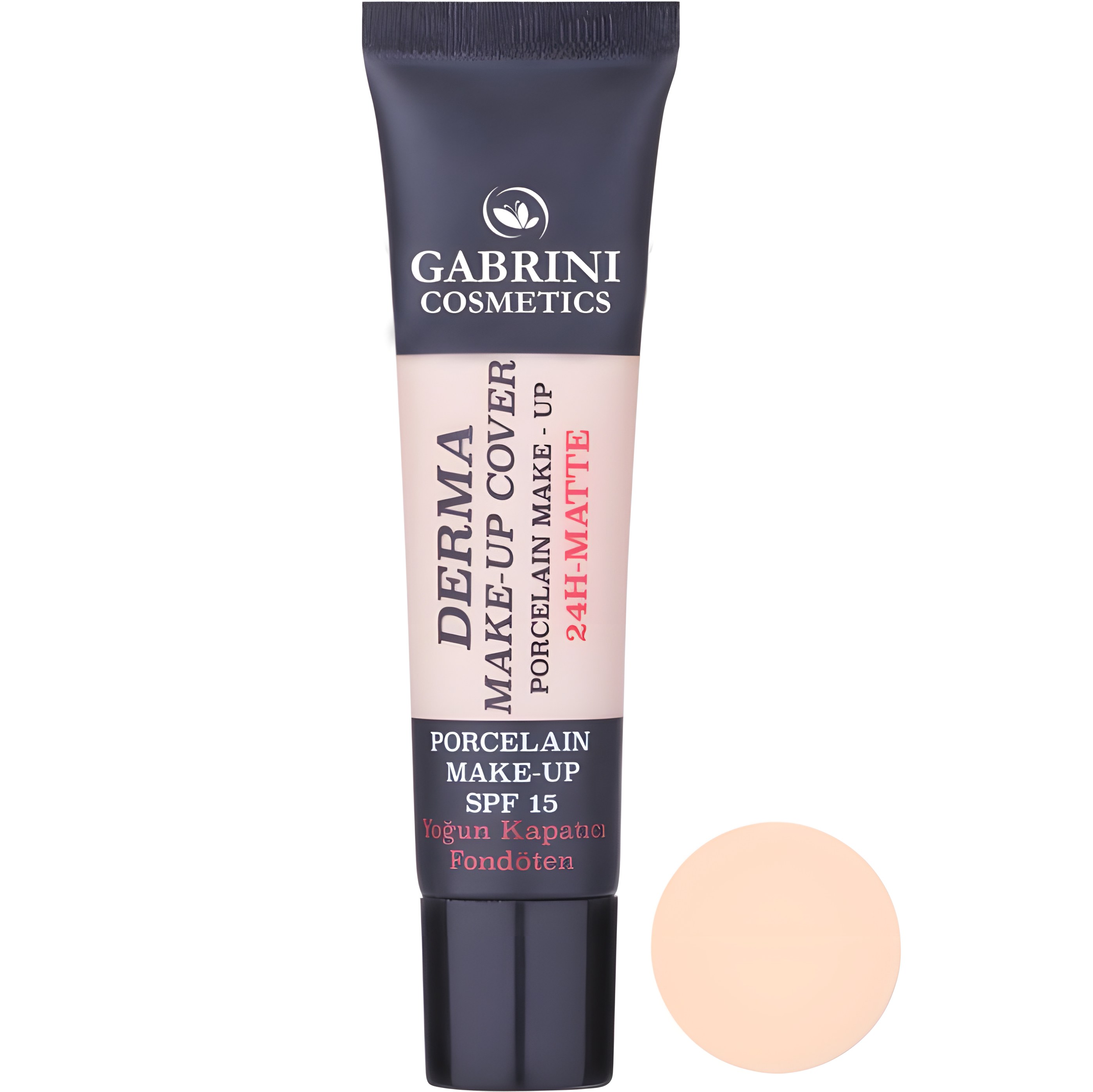 کرم پودر گابرینی GABRINI سری Derma با SPF 15 شماره 104 حجم 40 میل