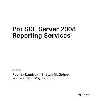 خرید و دانلود نسخه کامل کتاب Pro SQL Server 2008 Reporting Services